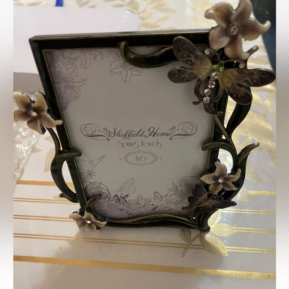 Vintage spring  Jewels ornate rustic metal photo frames pictures 6x4 inch - Picture 2 of 3
